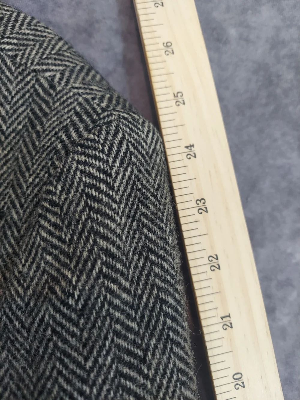 Vintage Ira Travers Wool Tweed Blazer Herringbone Distressed Flawed Sport Coat